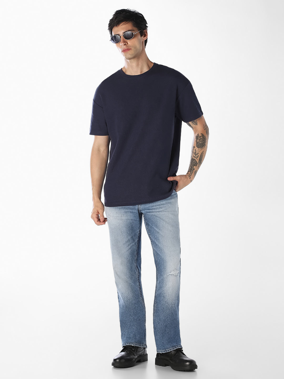 Light Wash Cliff Bootcut Jeans
