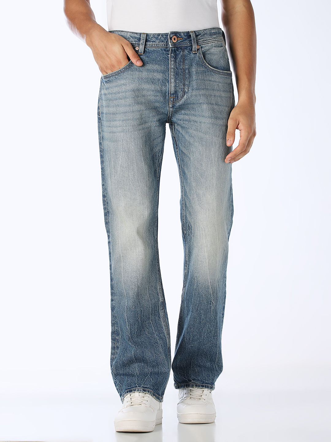 Vintage Light Wash Bootcut Jeans - 29/30