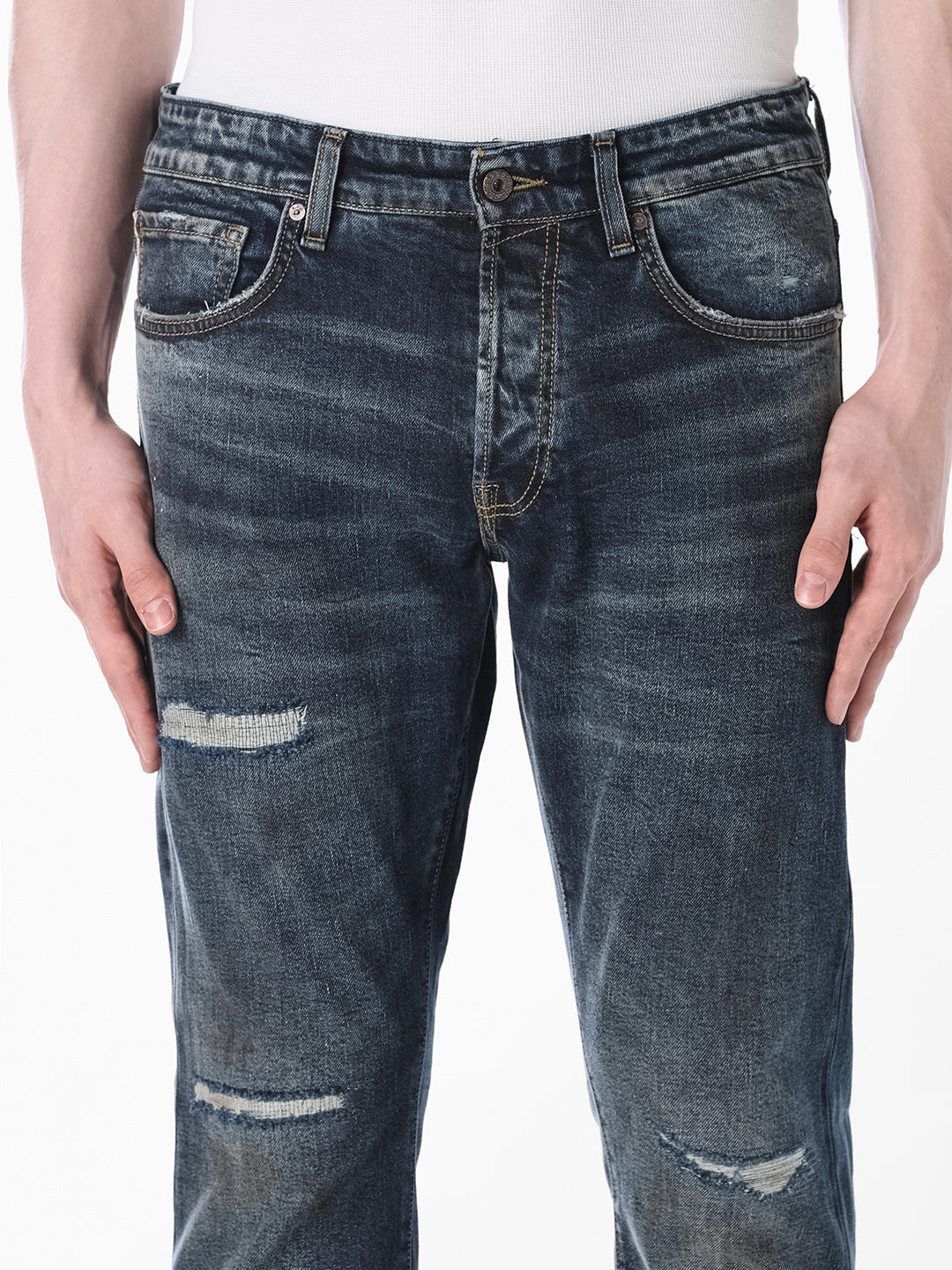 Distressed Clark Regular Fit Jeans
