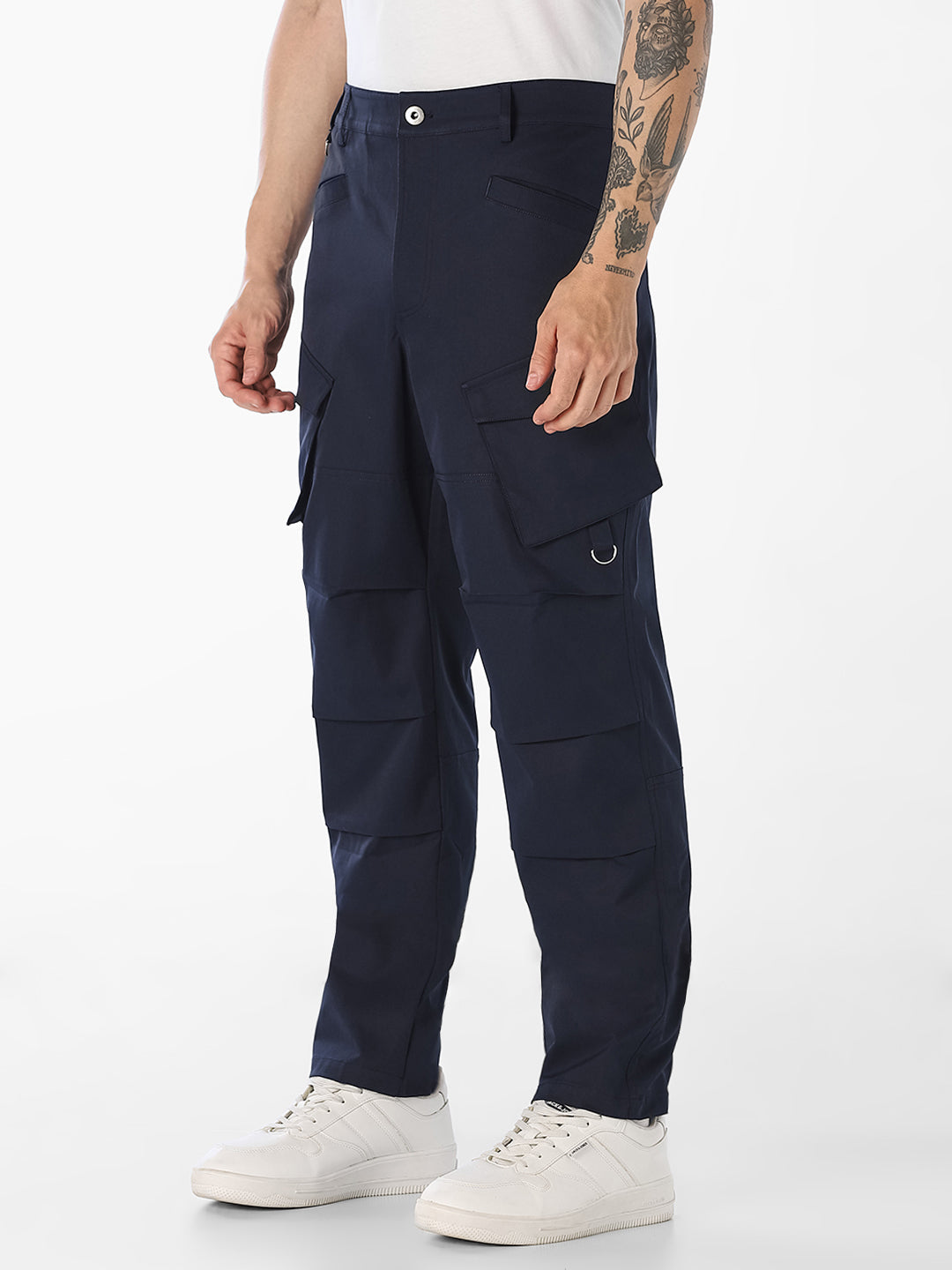Navy Blue Cargo Pants