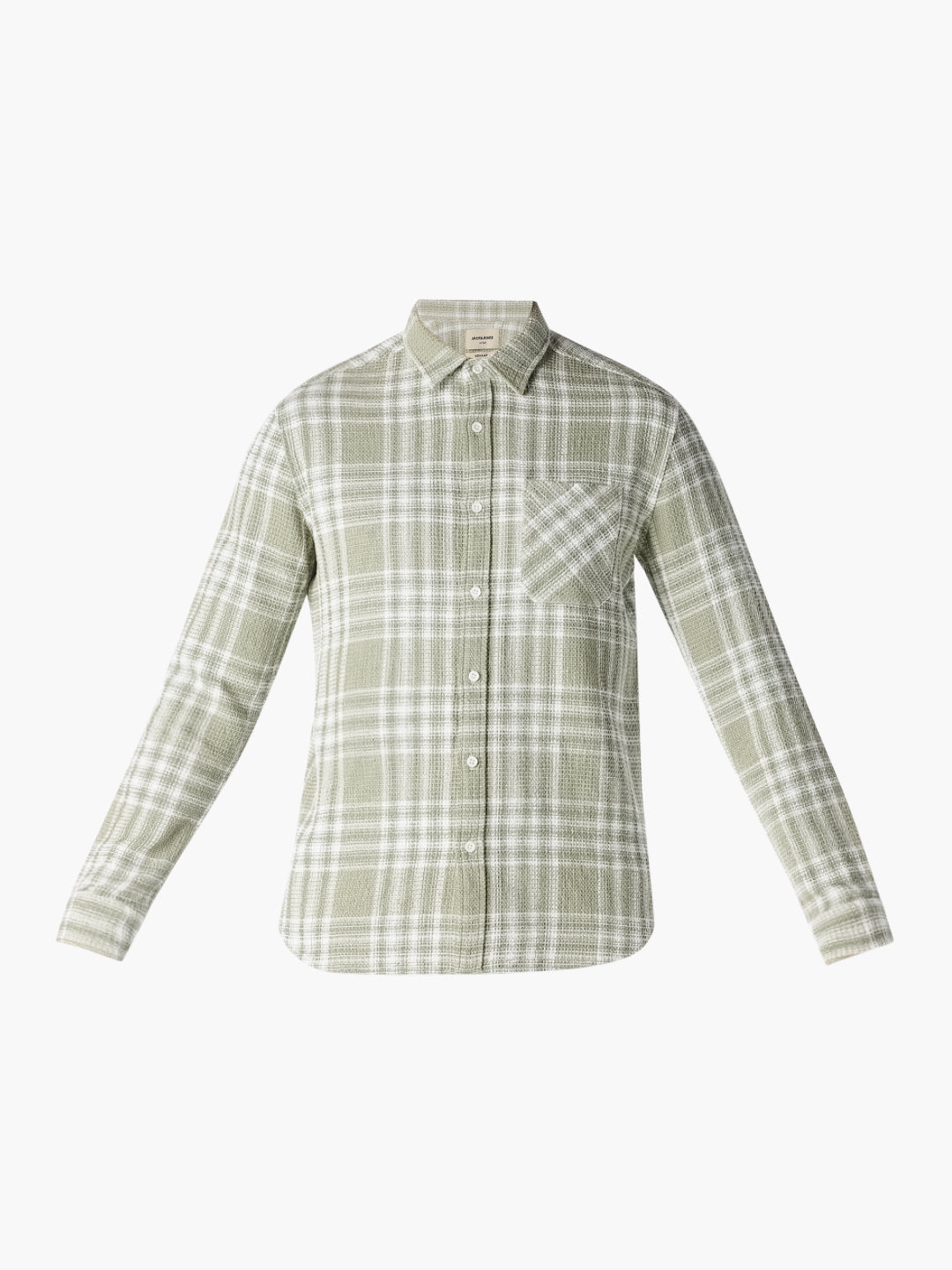 Light Green Check Print Shirt