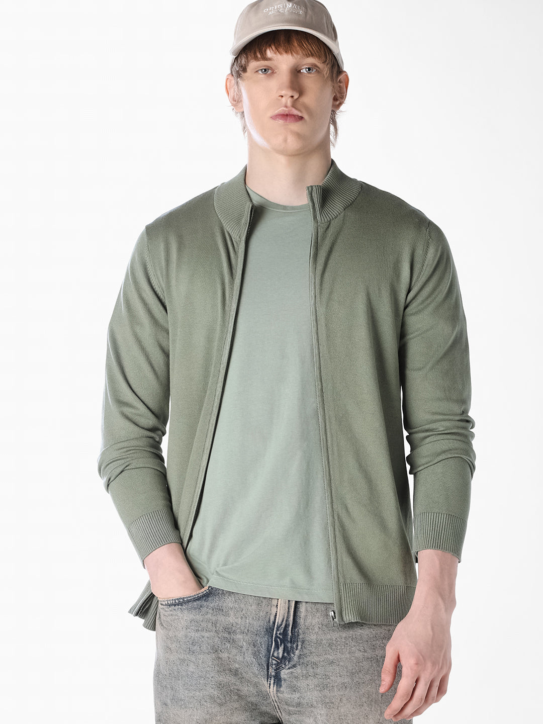 Full Zip Knitted Jacket