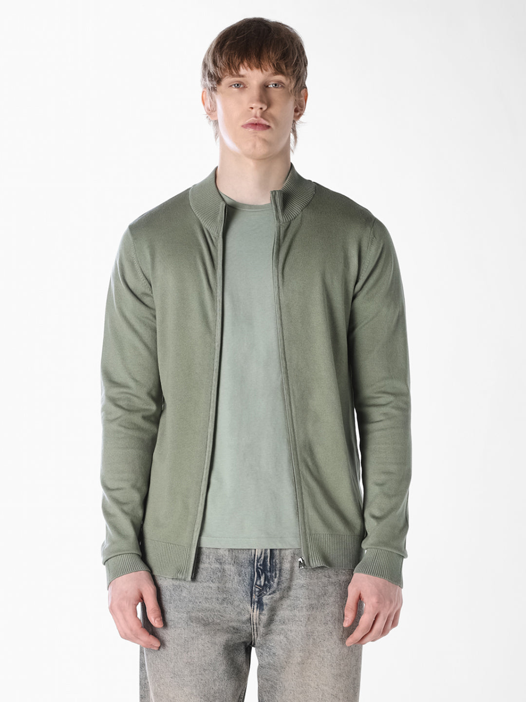 Full Zip Knitted Jacket