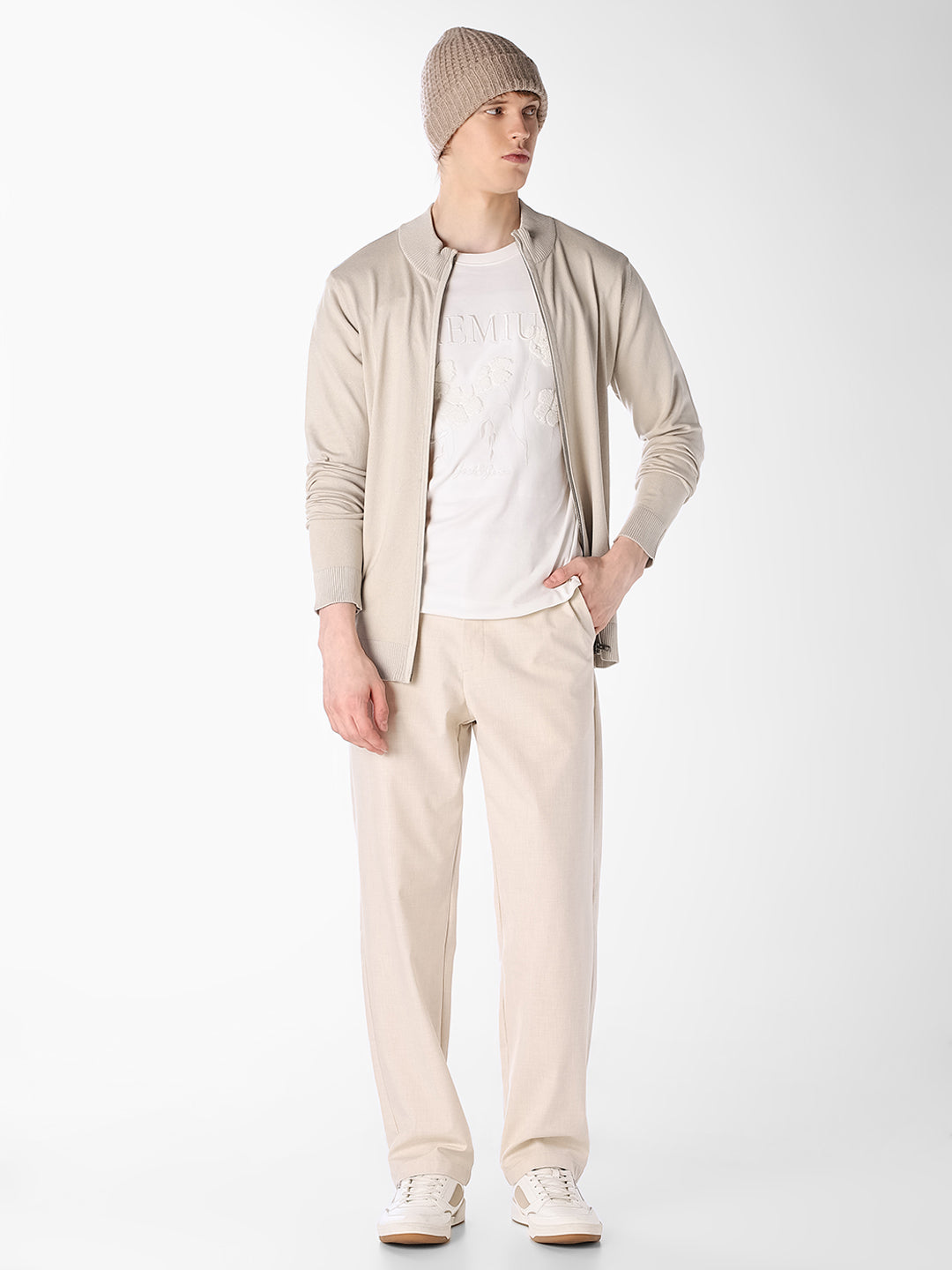 Full-zip Knit