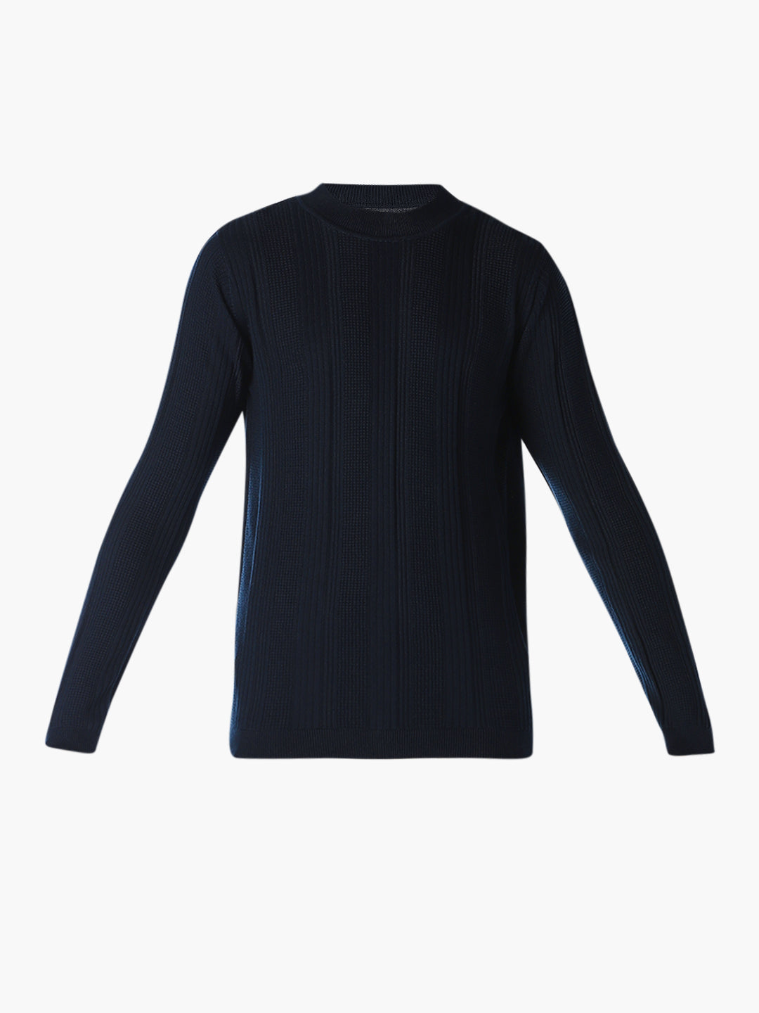 Ribbed Knit Cotton Pullover