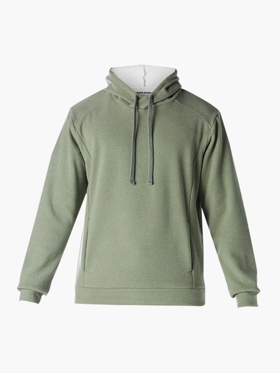 Green Solid Regular Fit Sweatshirt
