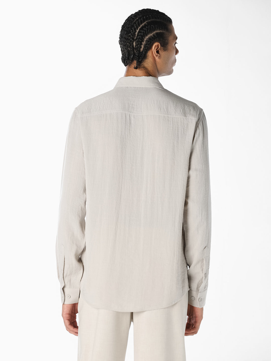 Off-White Solid Shirt