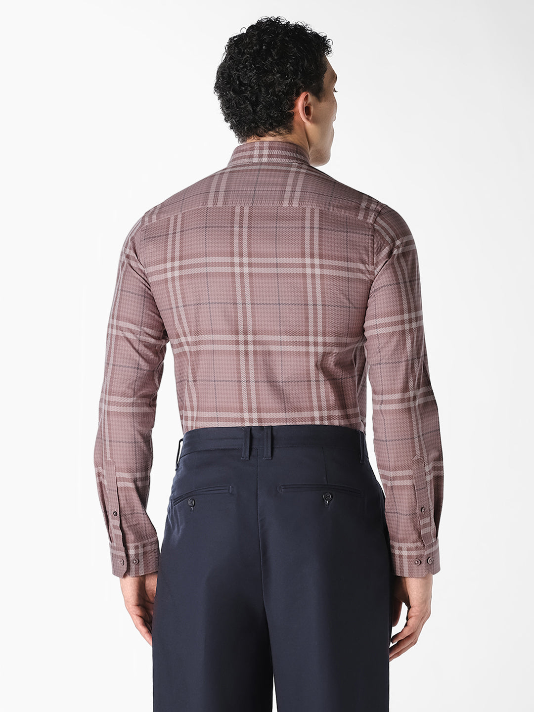 Purple Check Dobby Shirt