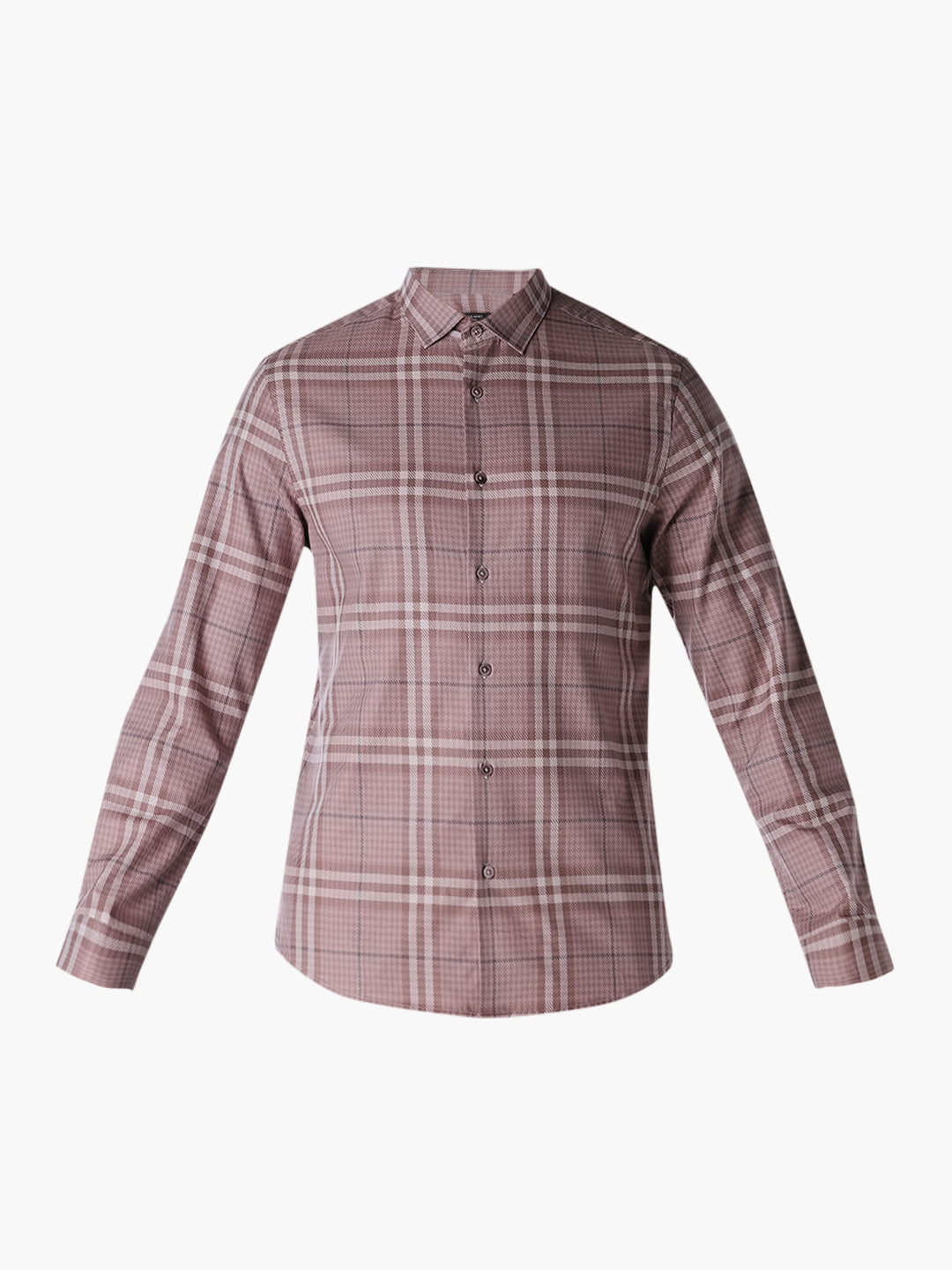 Purple Check Dobby Shirt