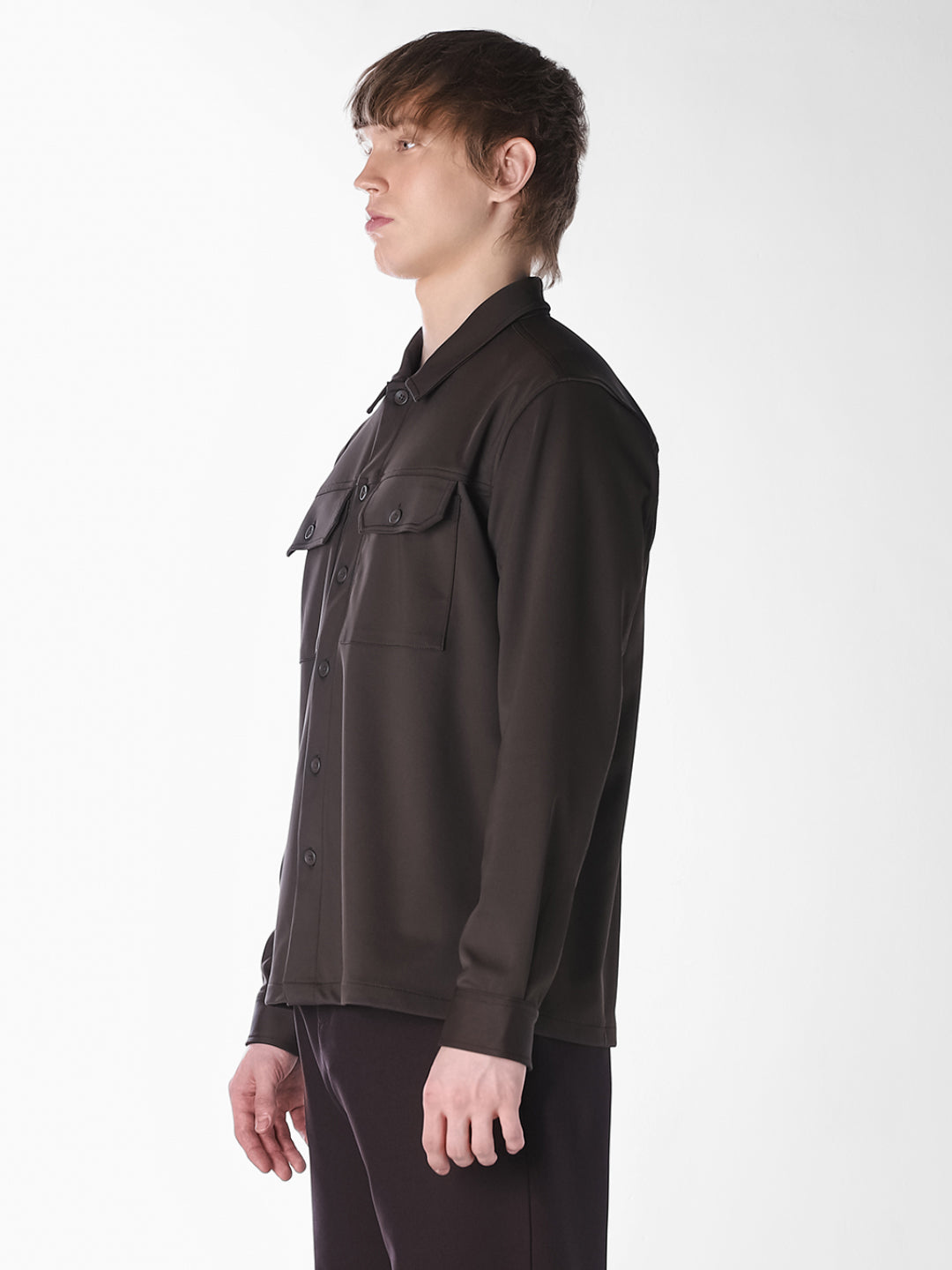 Dark Brown Oversized Shirt