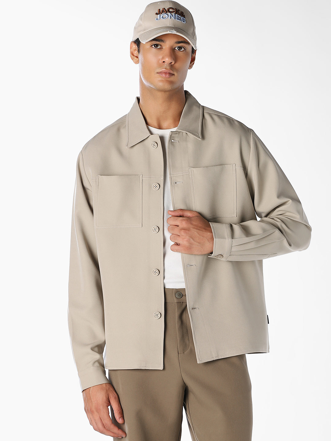Cotton Oversized Shirt - S
