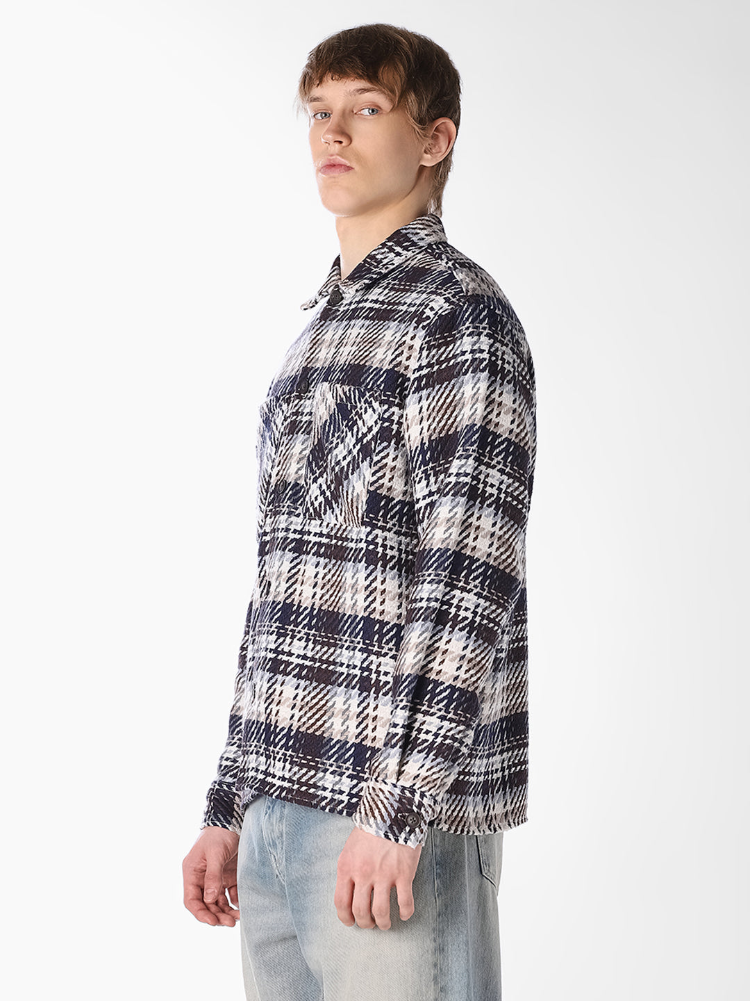 Plaid Twill Overshirt