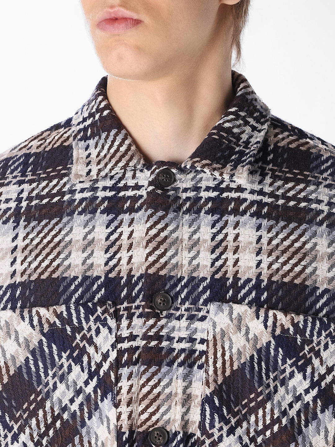 Plaid Twill Overshirt