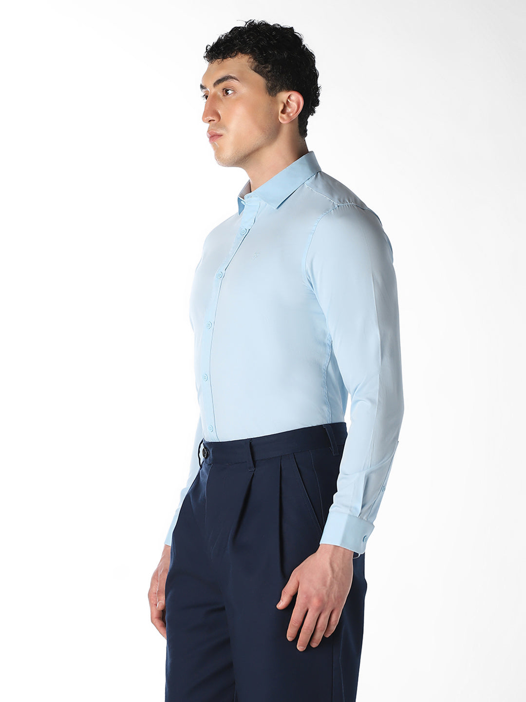 Light Blue Slim Fit Formal Shirt