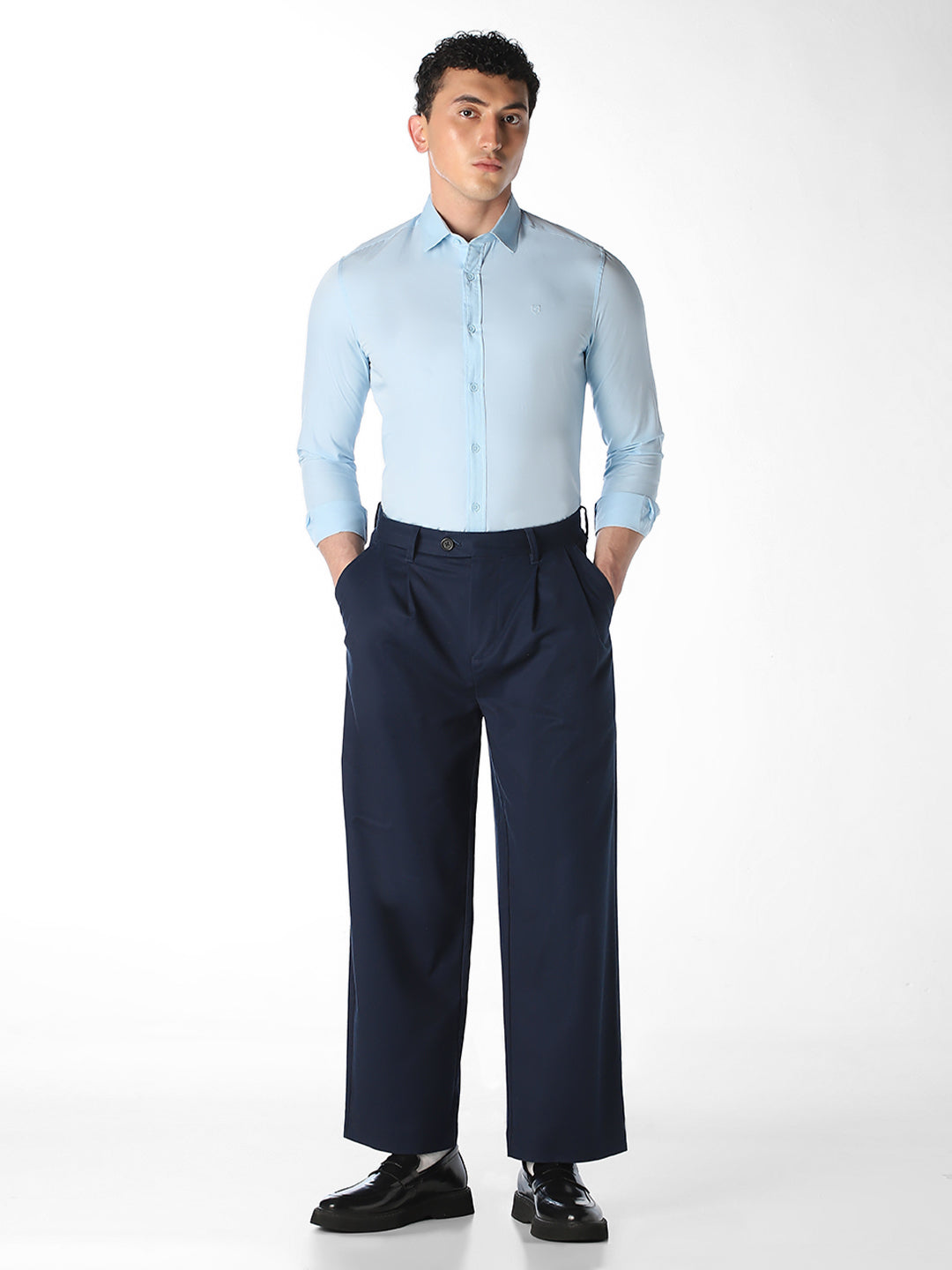 Light Blue Slim Fit Formal Shirt