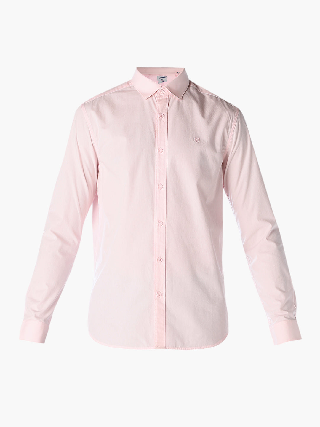 Light Pink Cotton Slim Fit Shirt