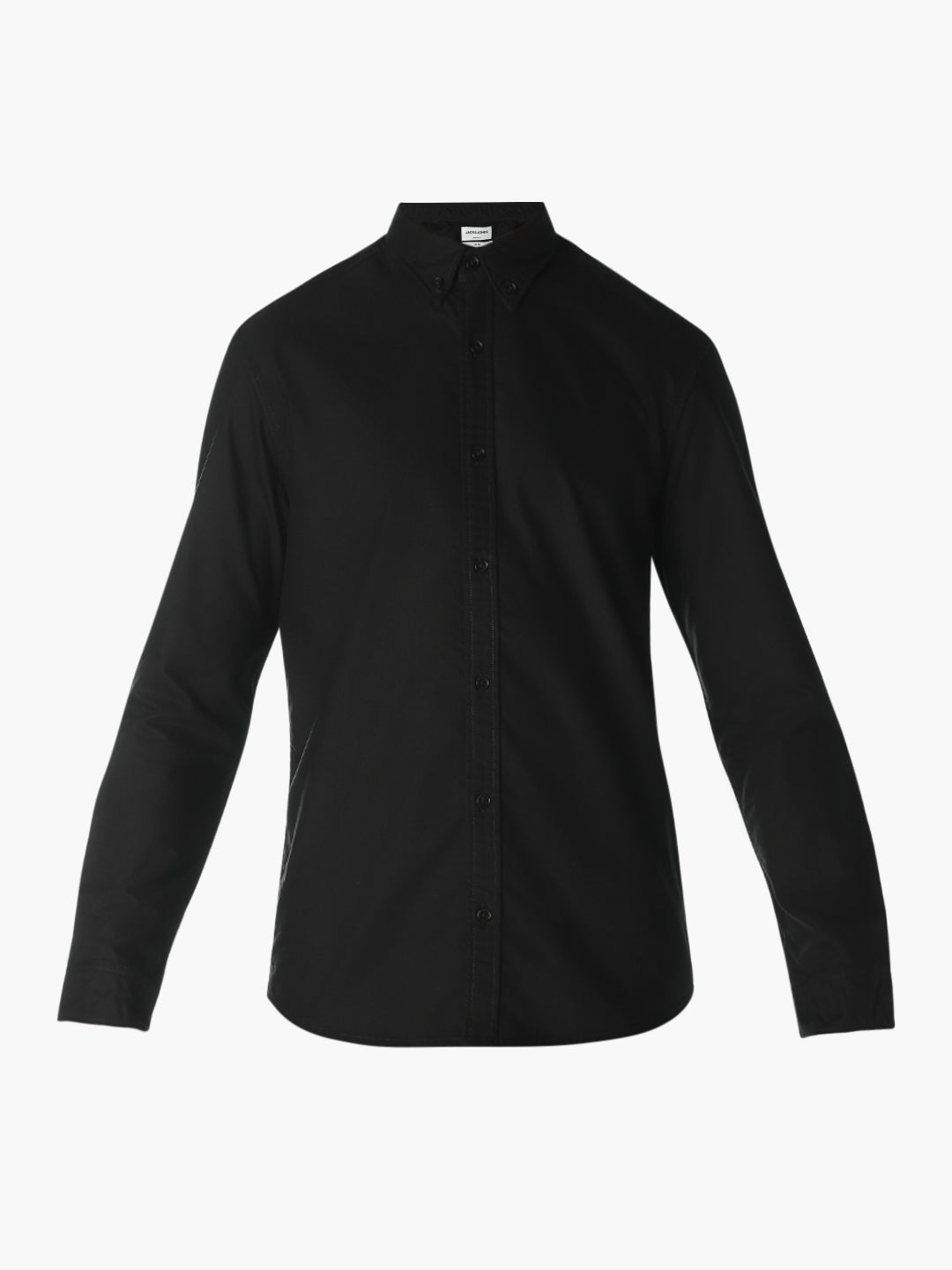 Black Cotton Regular Fit Shirt