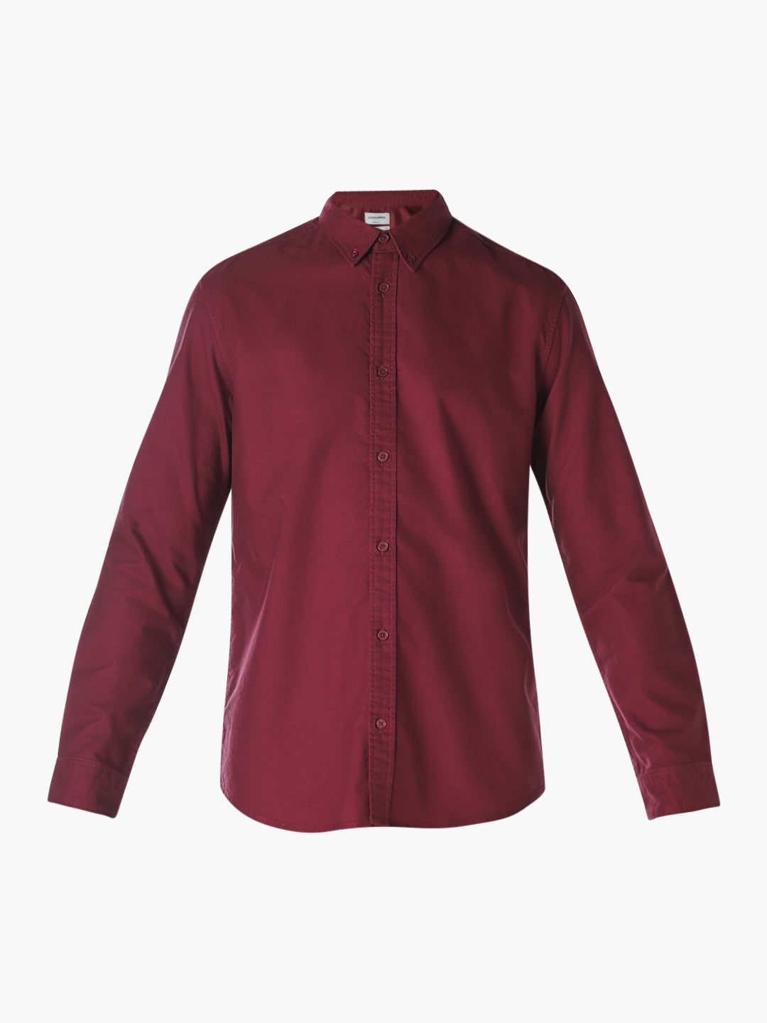 Maroon Cotton Slim Fit Shirt