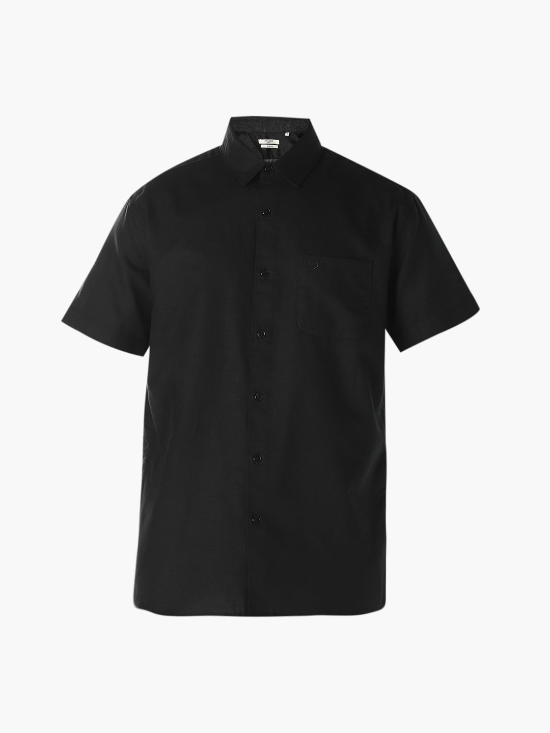 Black Linen Blend Shirt