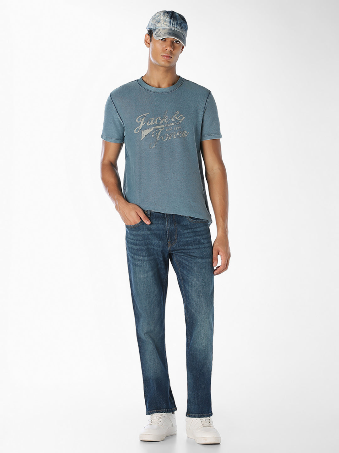 Blue Washed Clark Regular Fit Jeans
