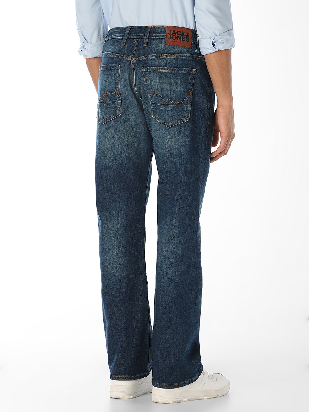 Blue Washed Cliff Bootcut Jeans
