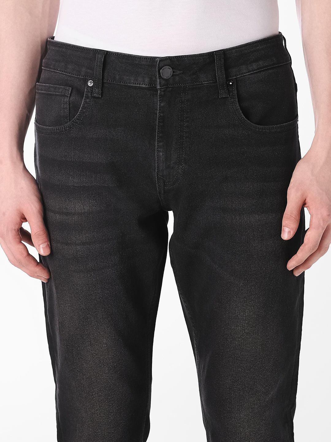 Black Clark Regular Fit Jeans