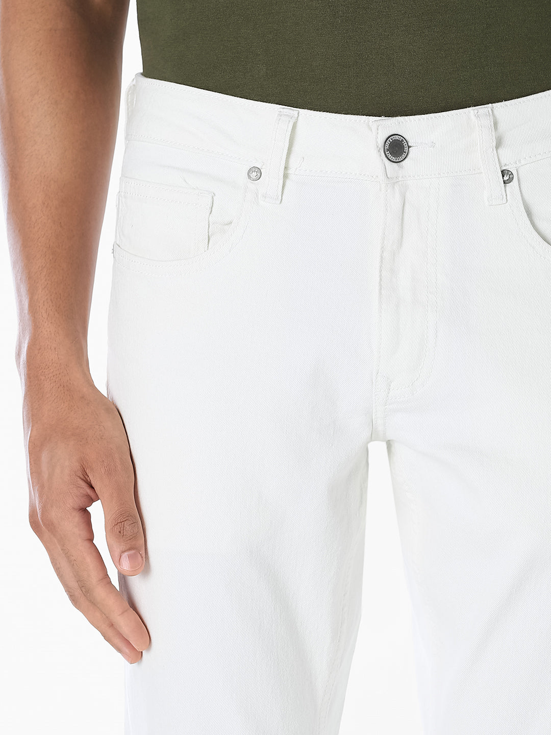 White Glenn Slim Fit Jeans