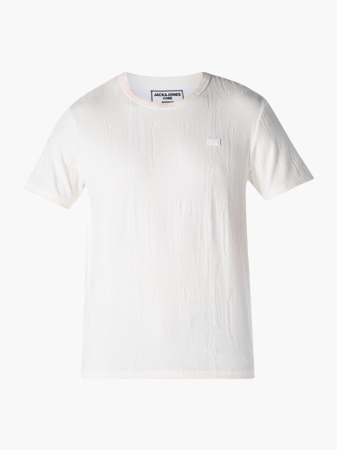 White Solid Regular Fit T-shirt