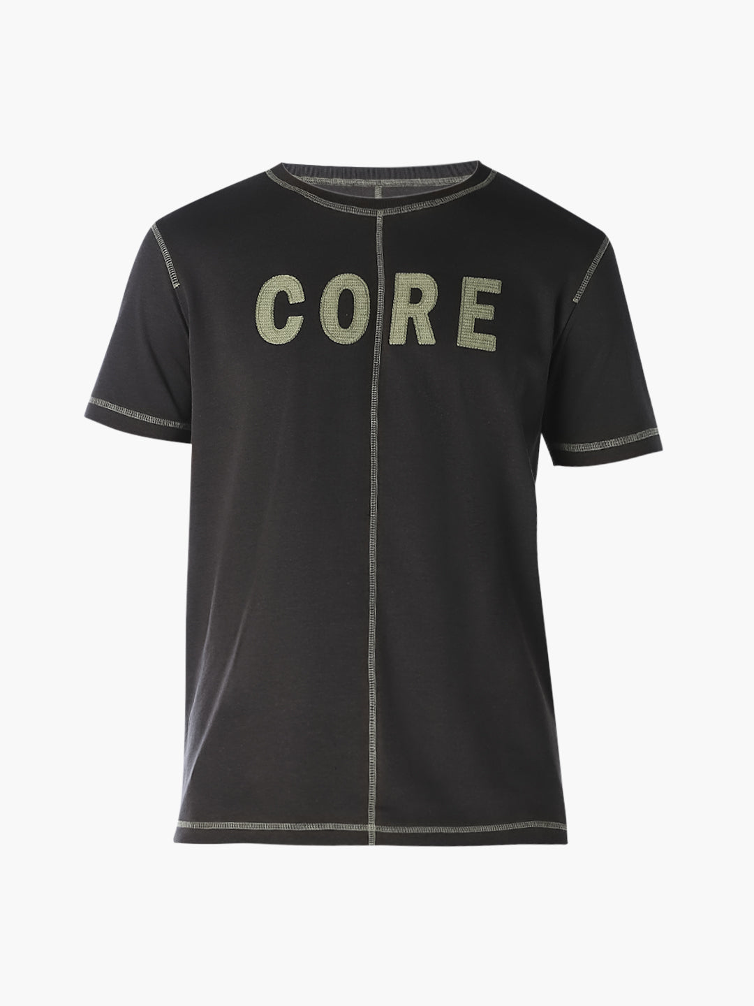 Contrast Stitch Cotton T-shirt