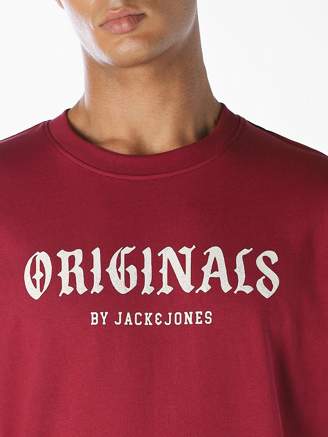 Red Printed Oversized T-shirt