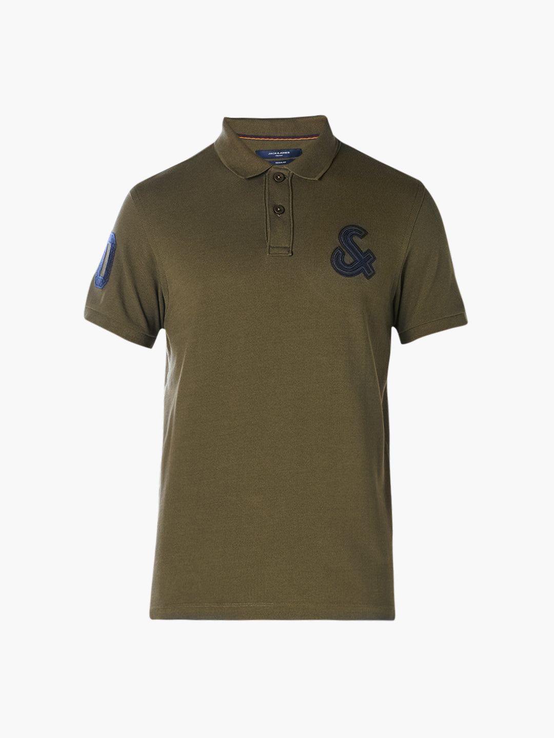 Green Logo Print Polo