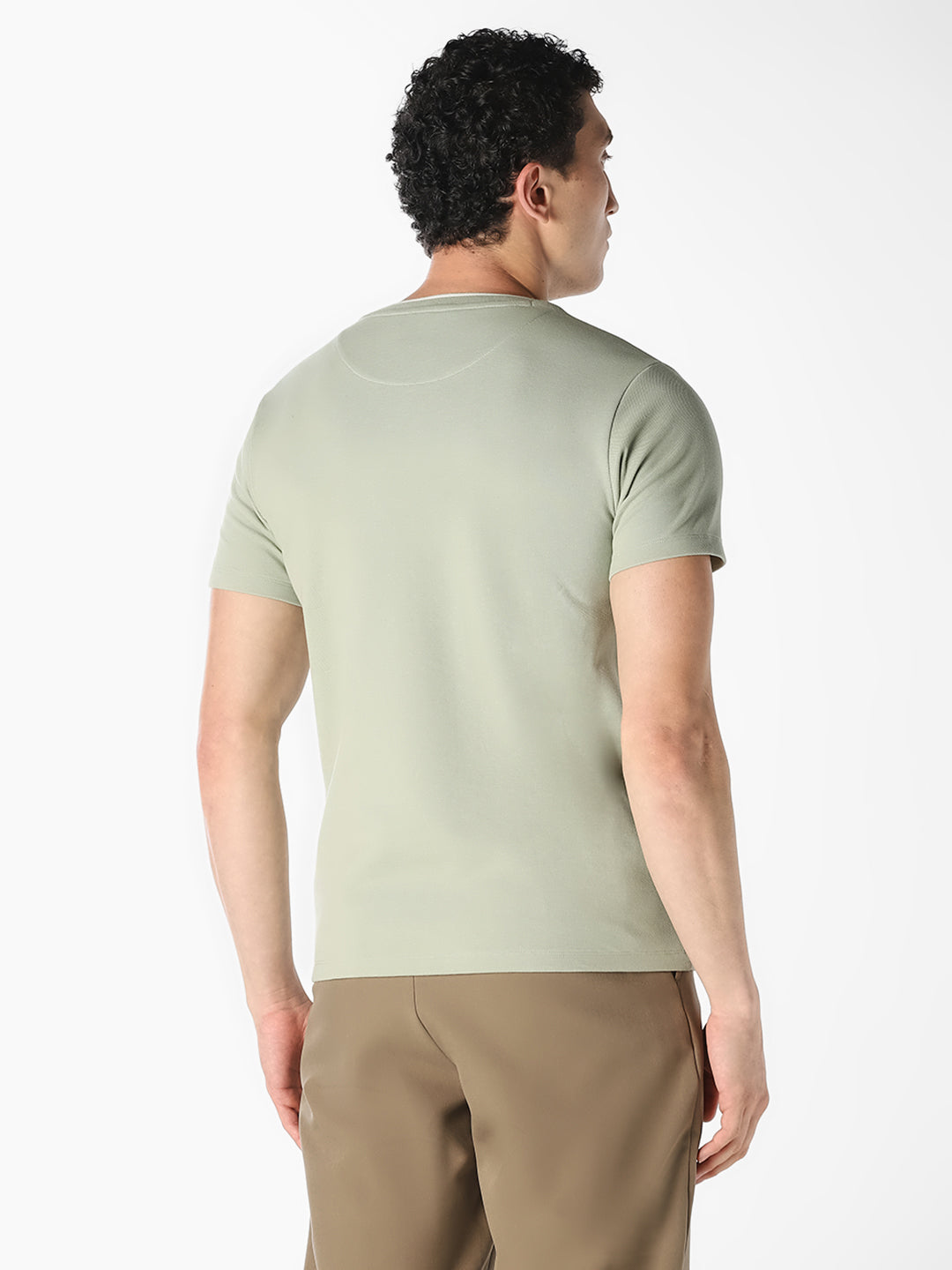 Light Green Crew Neck T-shirt