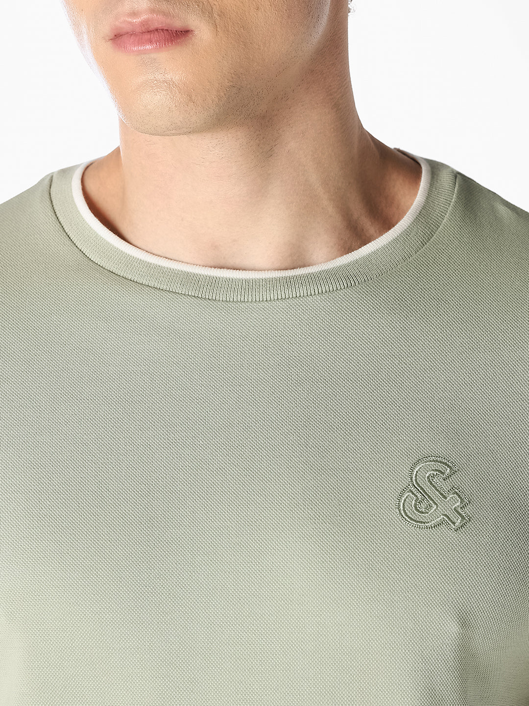 Light Green Crew Neck T-shirt