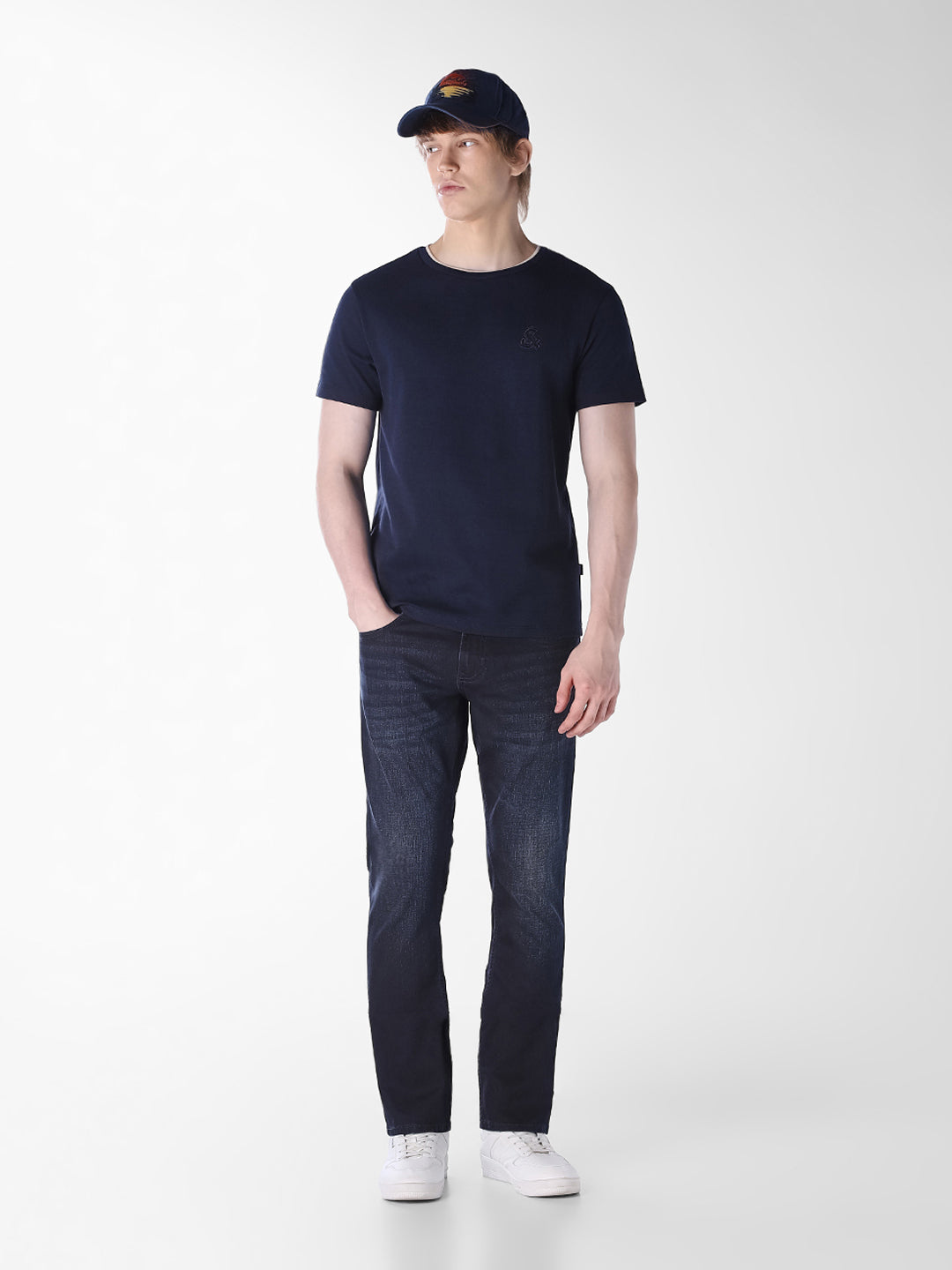 Dark Blue Regular Fit T-shirt