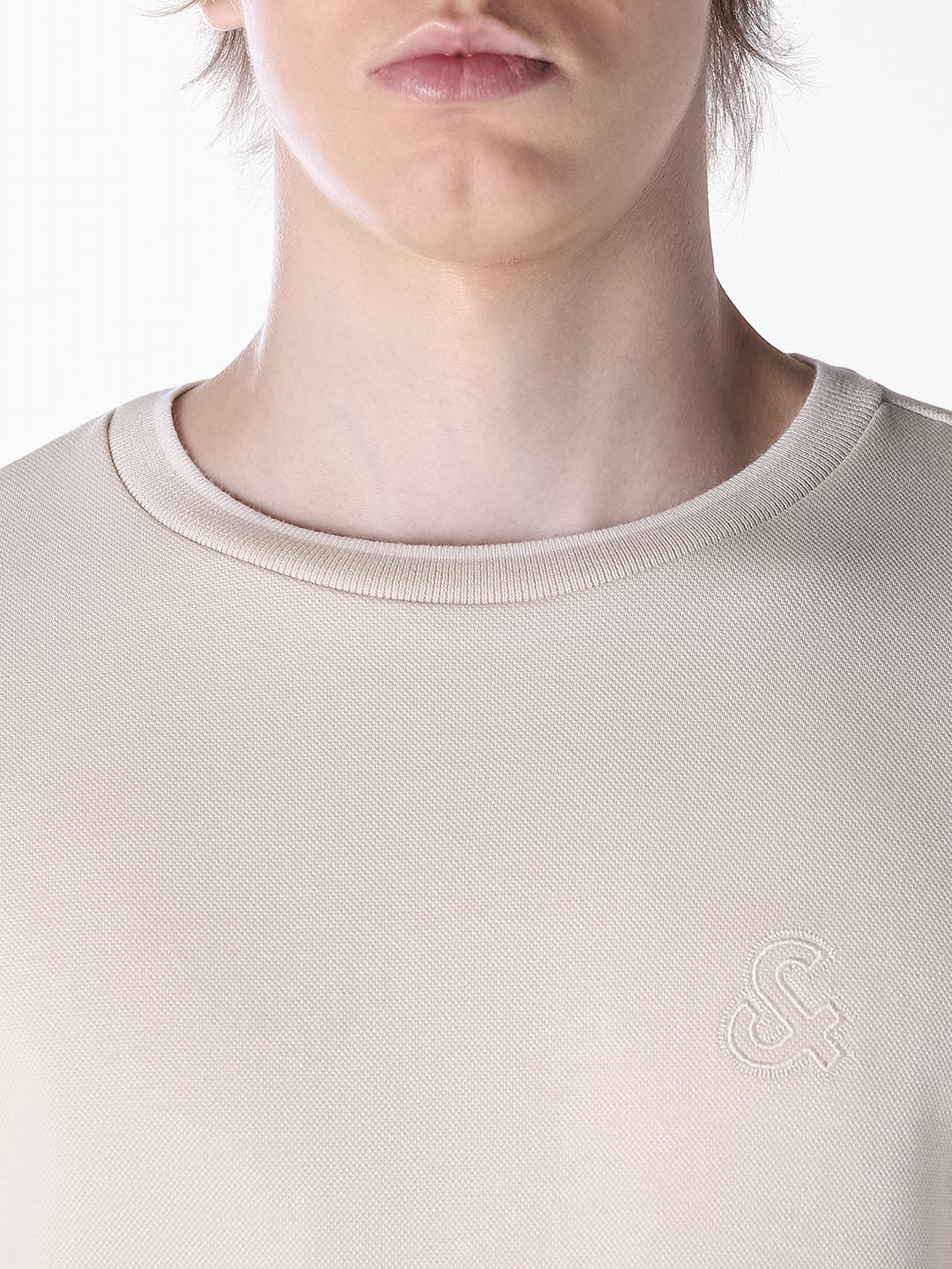 Beige Regular Fit T-shirt