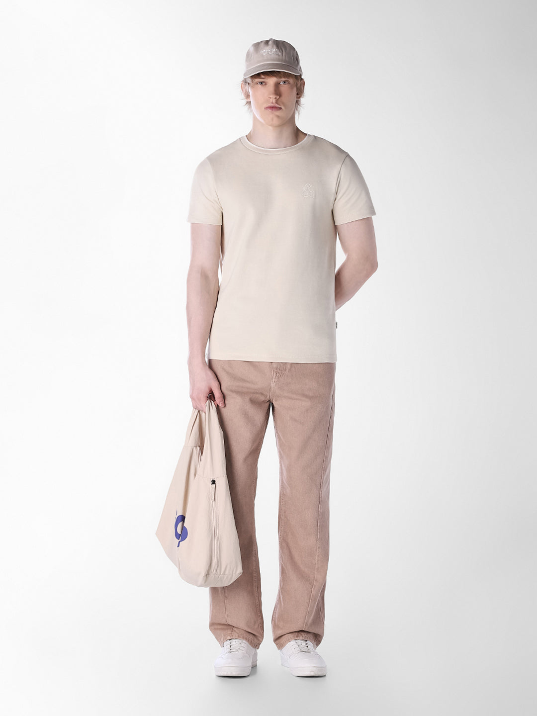 Beige Regular Fit T-shirt