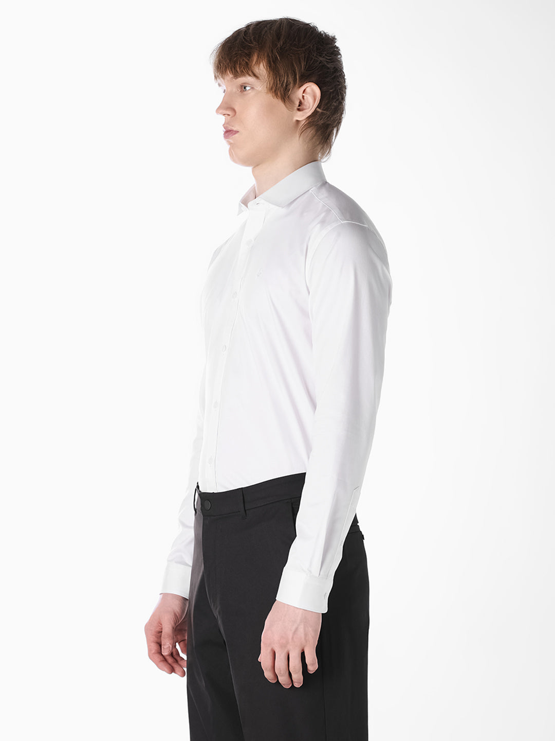 White Regular-fit twill shirt