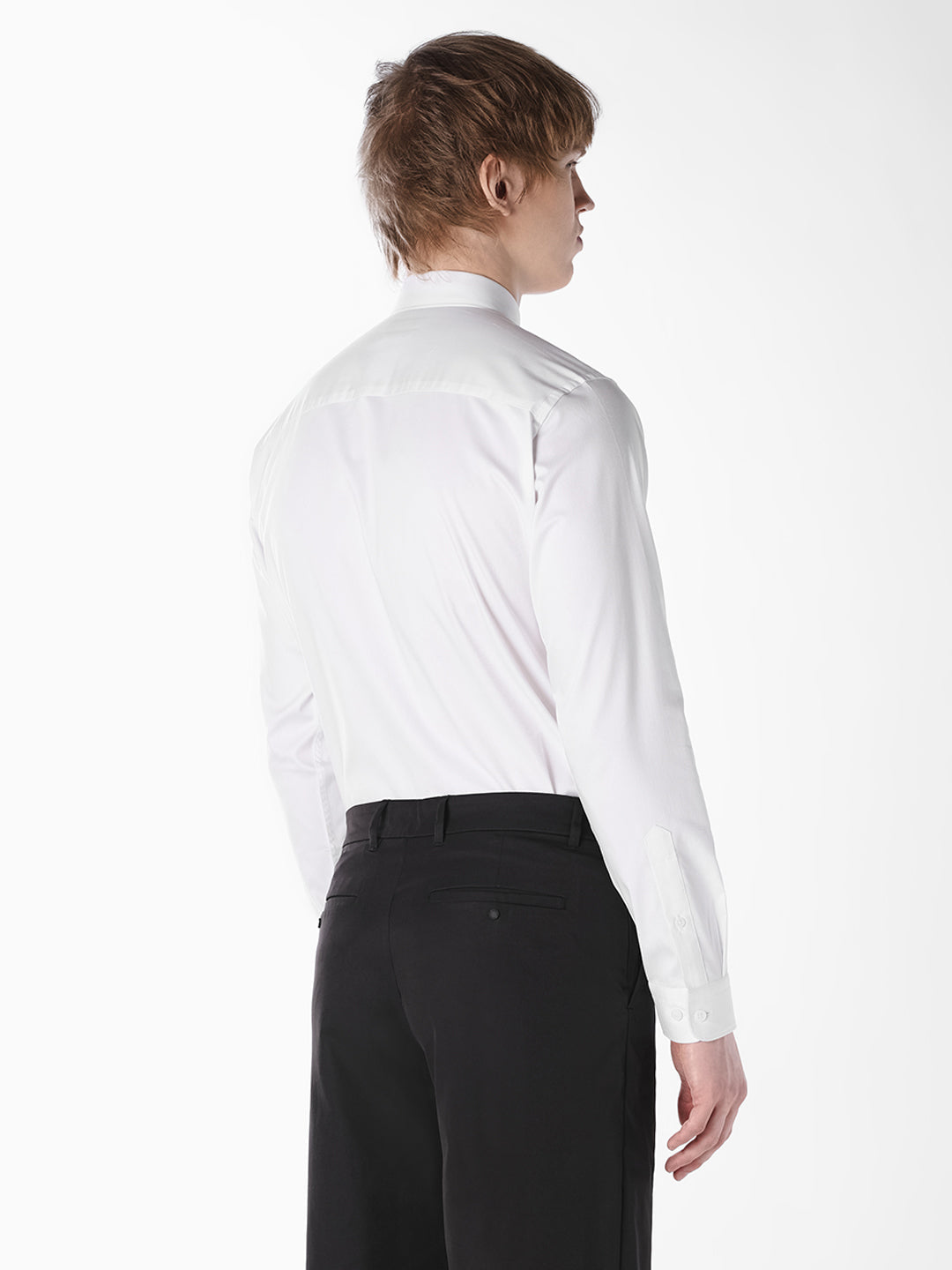 White Regular-fit twill shirt