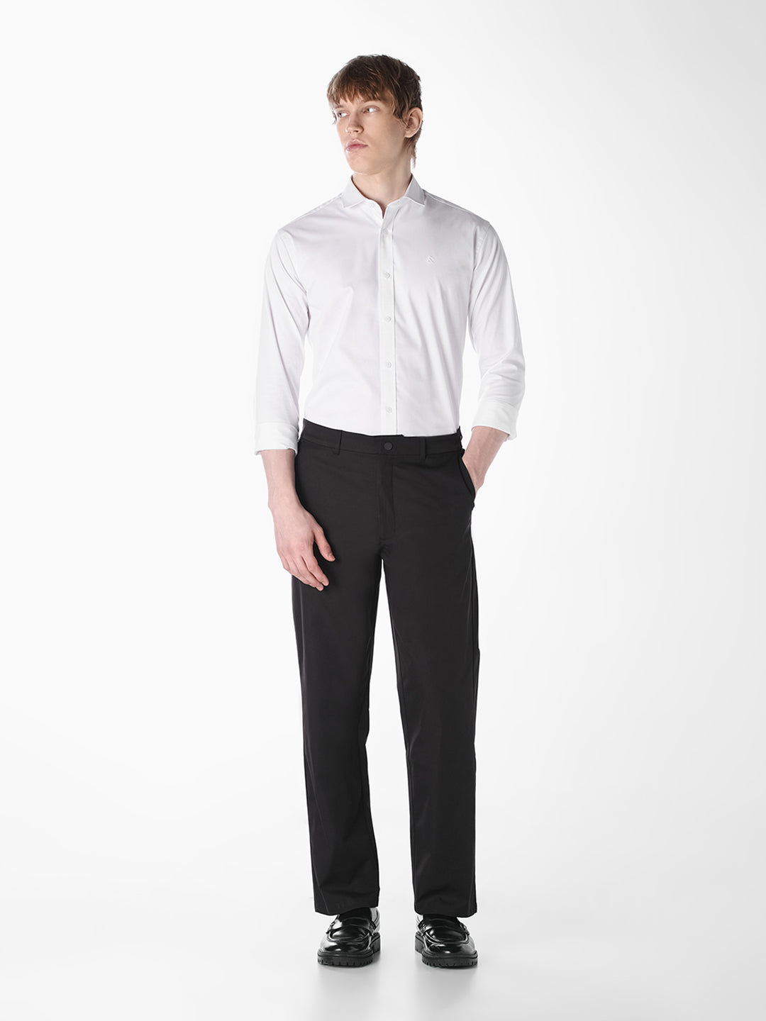 White Regular-fit twill shirt
