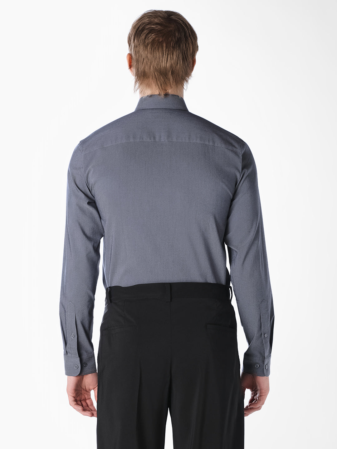 Navy Regular-fit twill shirt