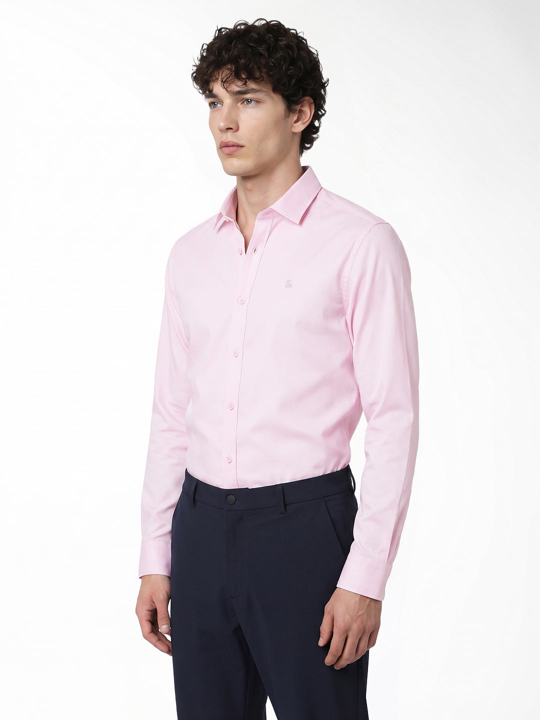 Pink Regular-fit twill shirt
