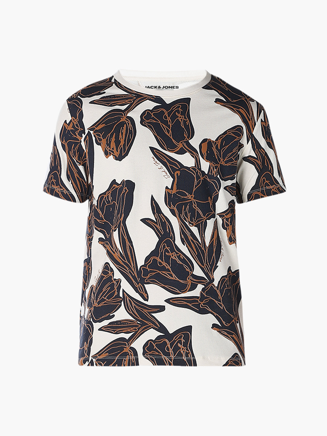 Floral Print Cotton T-shirt