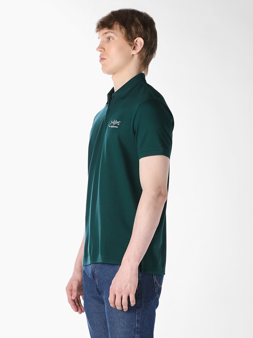 Dark Teal Knitted Polo