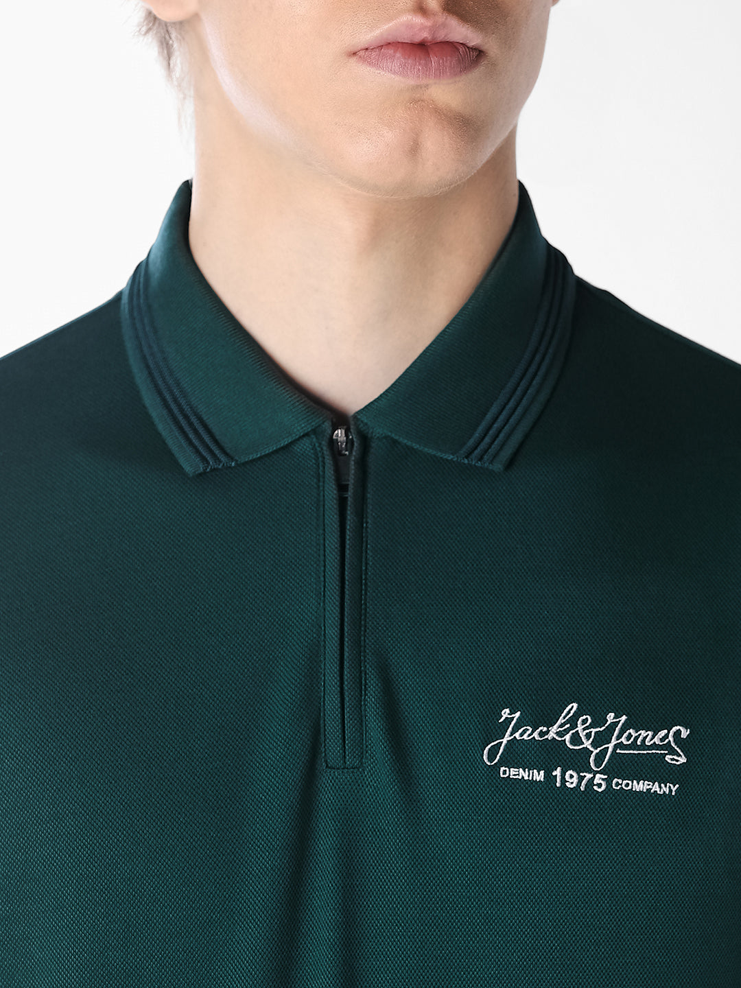 Dark Teal Knitted Polo