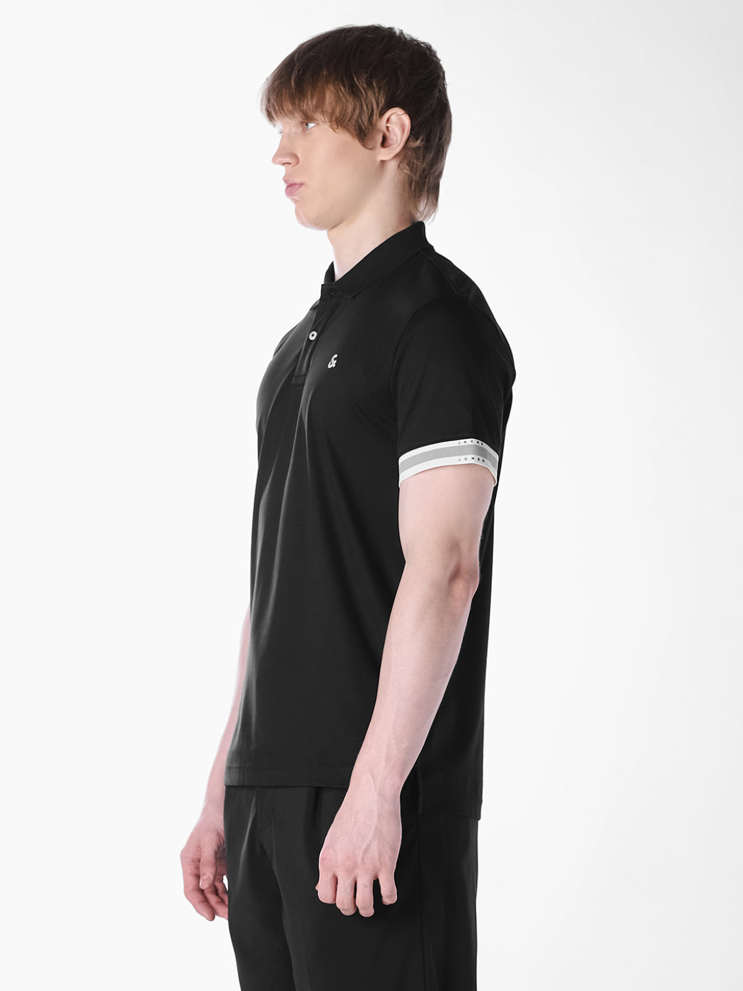 Black Regular Fit polo