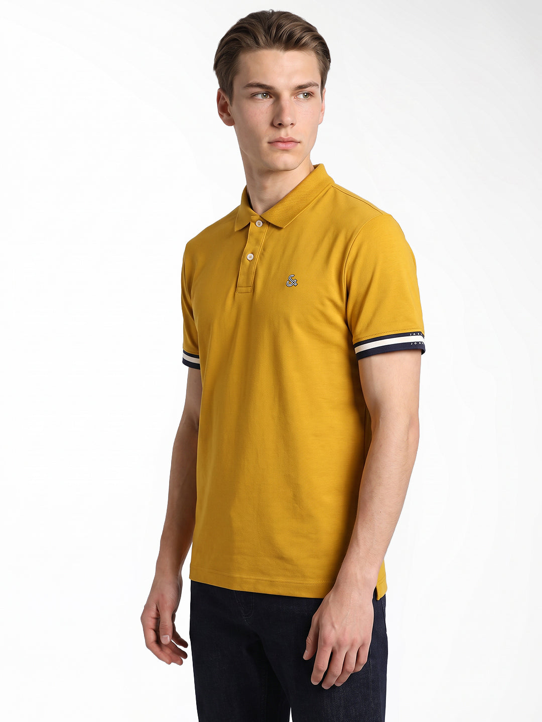 Brown Embroidered Logo Polo