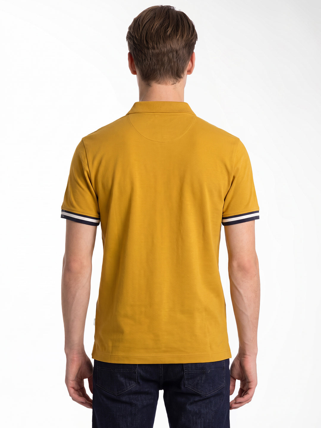 Brown Embroidered Logo Polo