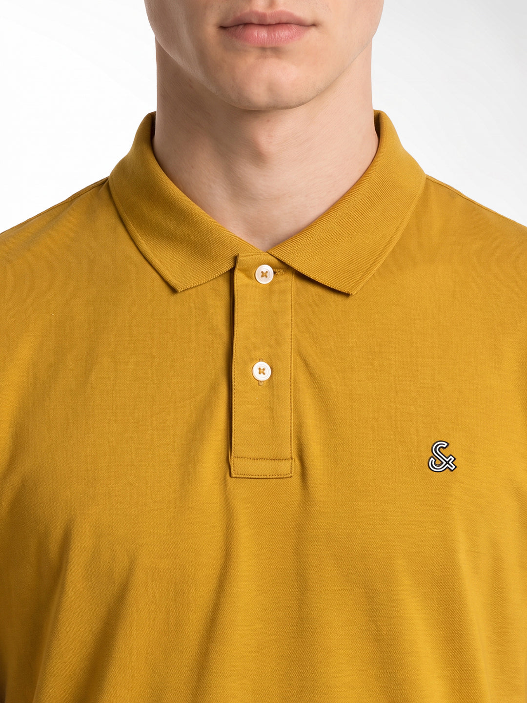Brown Embroidered Logo Polo