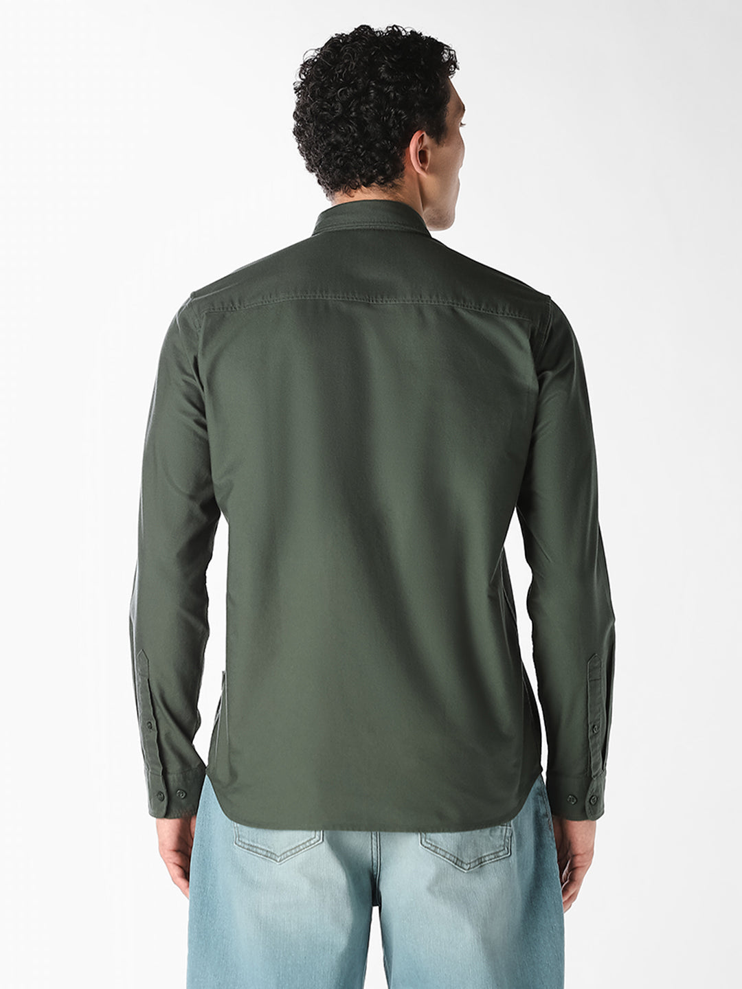 Embroidered Logo Cotton Shirt