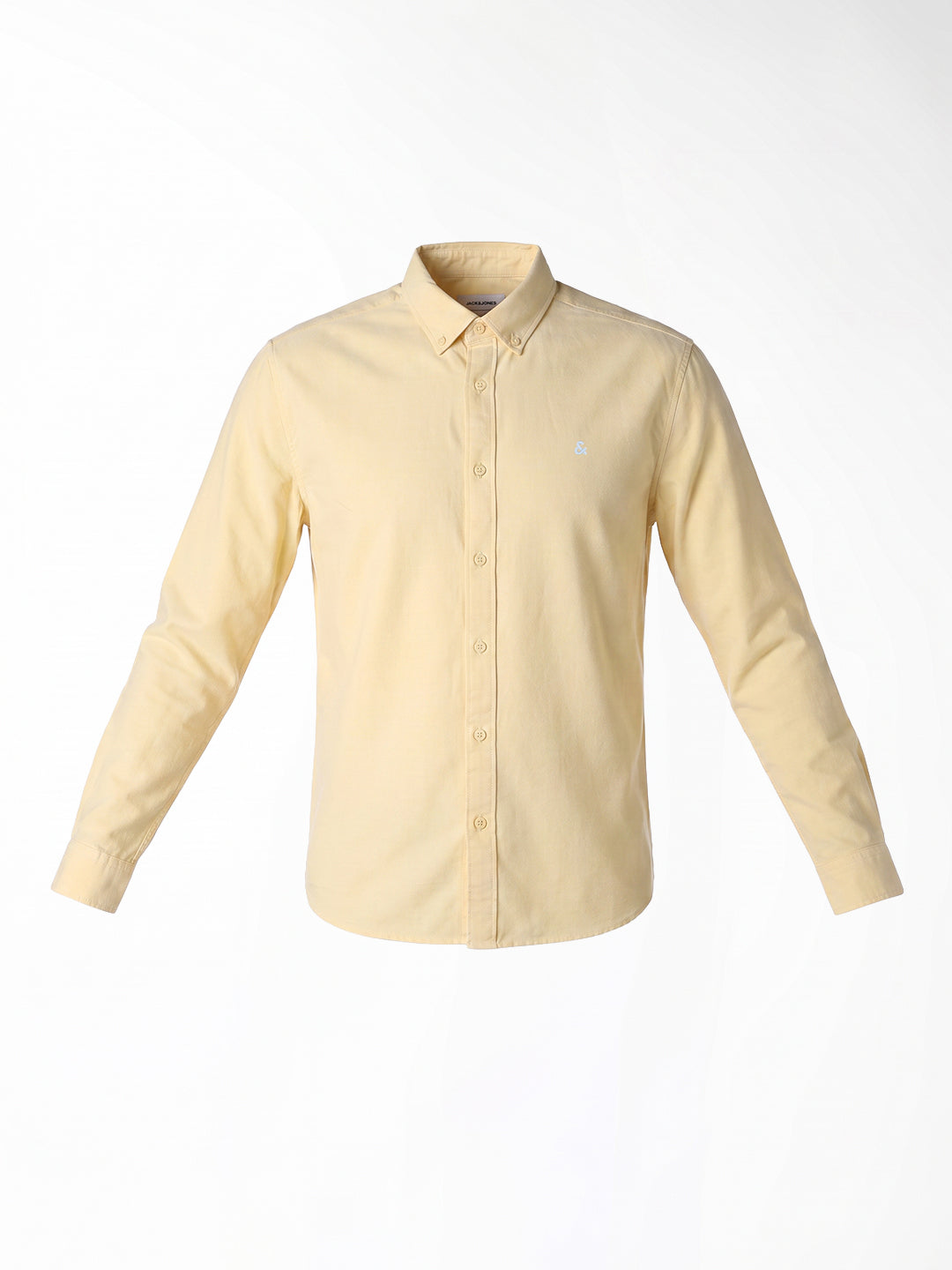 Contrast Stitch Yellow Shirt